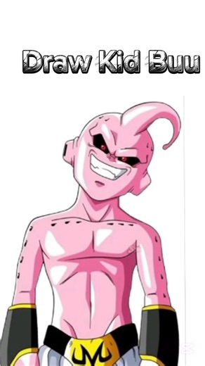 Draw Kid Buu #shorts #trending #viral #sketchwithme #dragonball