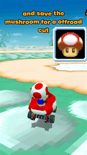 Mushroom Dodging a Blue Shell in Mario Kart DS???