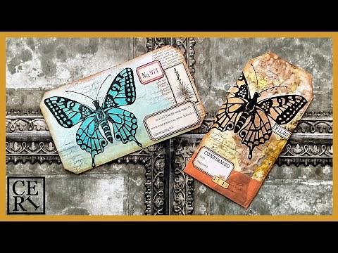 Create Satin Look Tissue Butterflies with Acrylic Paints