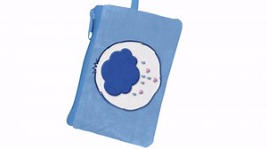 Care Bears Breakaway Lanyard Grumpy Bear Zipper Plush Pouch ID Holder Keychain