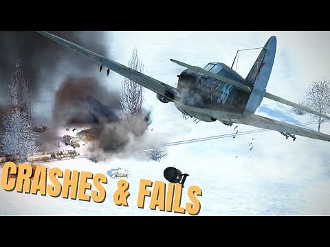 Realistic Cinematic Crashes & Fails! V147 | IL-2 Sturmovik Flight Simulator Crashes