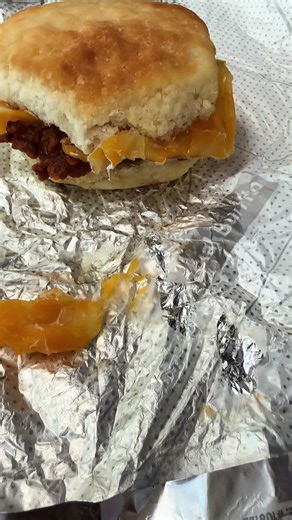 Chick-fil-A Spicy Chicken Sandwich: Wrapper and Cheese Fused Issue