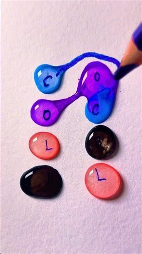 Color time 🕰️🔴🔵🟣⚫️#colordrops #colormixing #dropletart #satisfyingvideo#shorts#usa