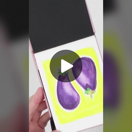 How to use caran dache neocolor ll pastels! I absolutely love them! #watercolorpainting #artistsoftiktok #watercolour #neocolor2