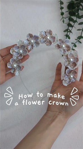 How to Make a Pretty Flower Crown #hairaccessories #handmade #diy