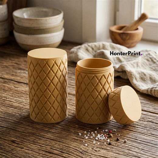 Storage Box Container With Screw Cap STL File for 3D Printing, Digital Download, Organizer - Etsy