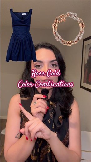 Rose Gold Color Combinations #fashioneducation #colorcombinations #rosegoldjewelry #fashionshorts