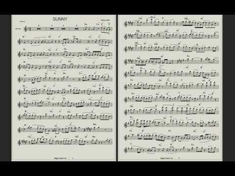 Sunny - Soulful, Disco House version - Sheet Music for Saxophone Alto