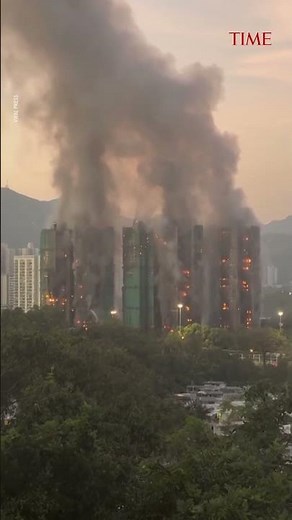 Flames Engulf High-Rise in #hongkong Deadliest #fire in Years
