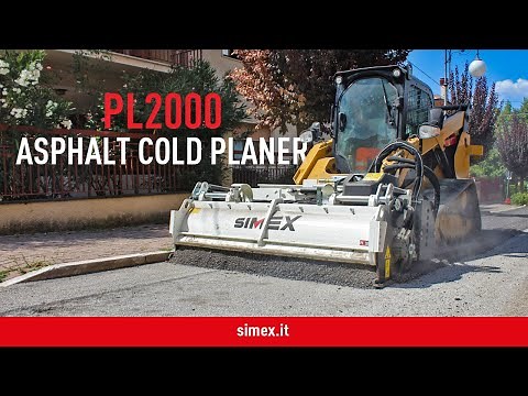 Simex PL 2000 asphalt cold planer for skid steer loader