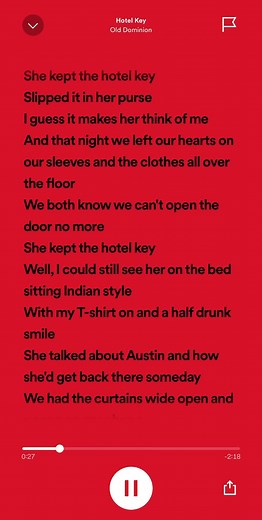 Hotel Key - Old Dominion Lyrics