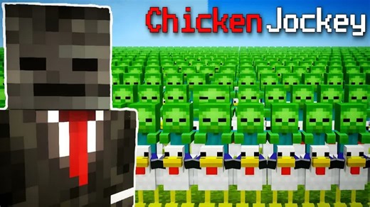 1,000,000 Chicken Jockey УНИЧТОЖИЛИ деревню! 😱 Grox Minecraft