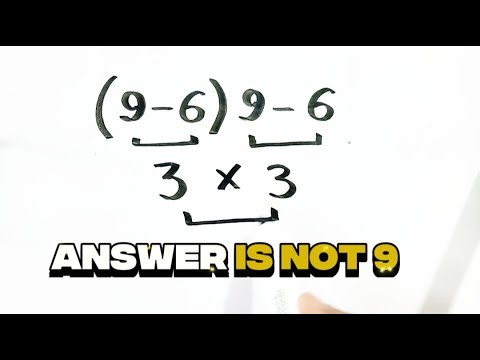 What is the correct answer to this tricky math problem?