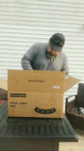 POOLHACKER 10' x 15' Oval Pool Liners for Above Ground Swimming Pools, Durable Geotextile Material, Easy to Install, Extends Life to The Line, Under Pool Padding