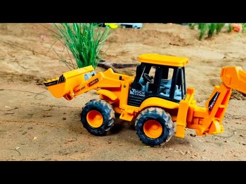 Rc jcb machine cartoon video || remote control tractor trolley toy video || viral toy ‪@GuruTeam-l5w‬