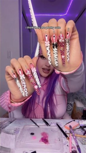 vials at home nail salon: painting the nails, hand painted leopard & zebra print nail art 💅🏻part 3