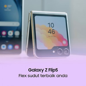 Up your selfie game with the #GalaxyZFlip5 today! With its biggest Cover Screen yet, it’s time to explore new angles and create great memories on-the-go. Purchase the Galaxy Z Flip5 today and get rewards worth up to RM1,796: http://spr.ly/6180uBlX8 T&Cs apply | Samsung