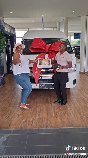 Thank you! Miss Mlabo for purchasing brand New Toyota Quantm GL#MotusToyotaCity