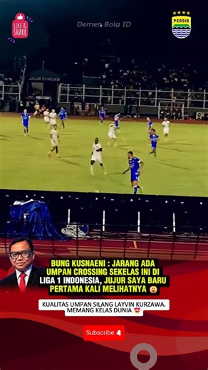 KOMENTATOR BUNG KUS TERPUKAU DENGAN UMPAN CROSSING LAYVIN KURZAWA SAAT VS BHAYANGKARA FC 🤩 #persib