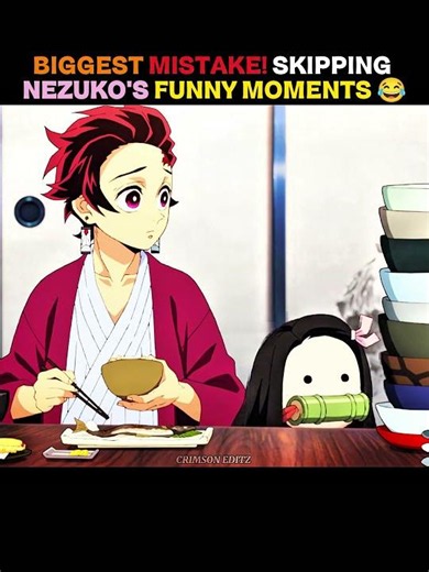 You Can't Skip Nezuko Funny Moments 🤣 #demonslayer #shorts #anime #animeedit #trending #viral #kny
