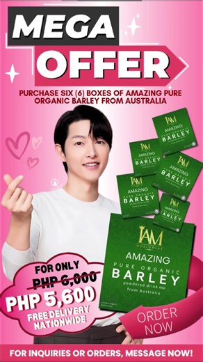 Amazing Pure Organic Barley Mega Offer in the Philippines