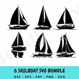 Sailboat Svg, Sailing Boat Svg, Sailing SVG, Sailboat Vector, Sailboat Clipart, Sailboat Cricut, Sailboat Cut Files, Instant Download - Etsy