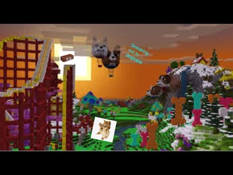 sneaking out in Minecraft Dogtopia