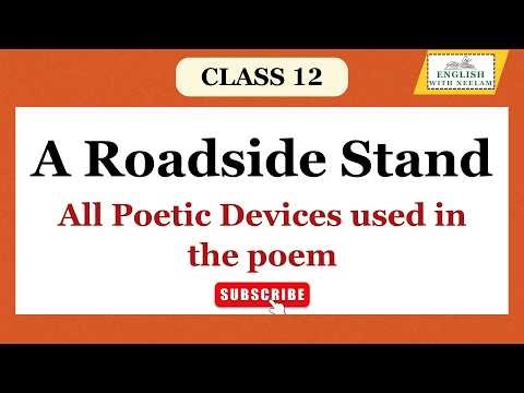 A Roadside Stand-Poetic Devices I CBSE Class 12 I Flamingo