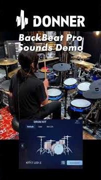 最新電子ドラム DONNER BackBeat Pro 収録キット サウンドデモ #shorts #電子ドラム #Donner