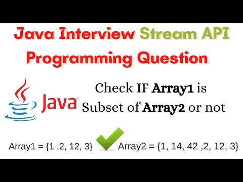 Java Stream API interview Problem | Check if Array1 is Subset of Array2 or not using Stream API 🤯