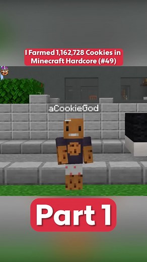 i farmed 1,162,728 cookies in minecraft hardcore #minecraft #hardcore #letsplay #fyp