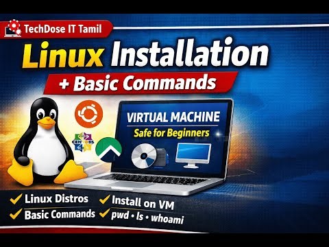 Linux Installation Step by Step in Tamil | Beginner Guide | TechDose IT Tamil
