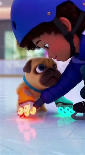 Adorable! Dog fell While Skating -Friend Epic Puppy Fail Caught On Camera #puppy #skateboard #cute