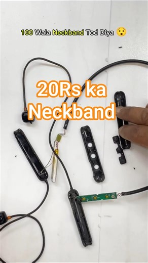 ₹100 Neckband Teardown 😱 Andar Kya Nikla? #shorts