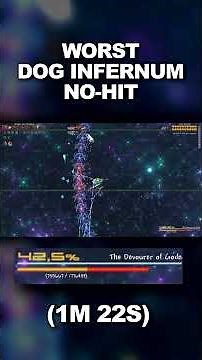 THE WORST NO-HIT IN TERRARIA INFERNUM (I destroyed it in 1 minute) #calamity #terraria #nohit