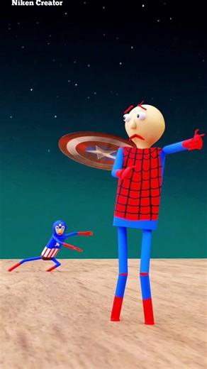 Spiderbaldi_ Batman Baldi_ Super Baldi vs Red Hulk Baldi and _ Music edit version