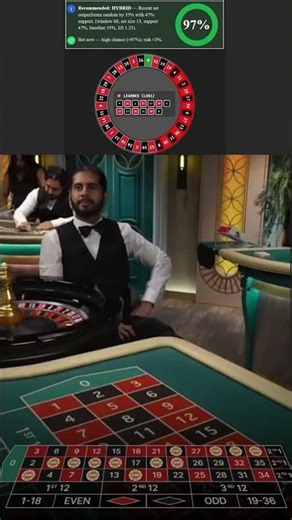 DriftLock Locks a Roulette Win - 97% Confidence Signal #roulettepredictor