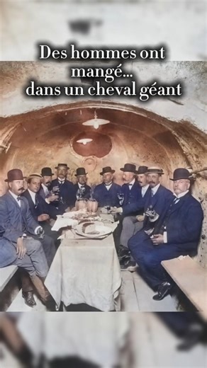 Un cheval… creux.Des hommes… à l’intérieur.Un dîner improbable #histoire #italie #anecdote #history