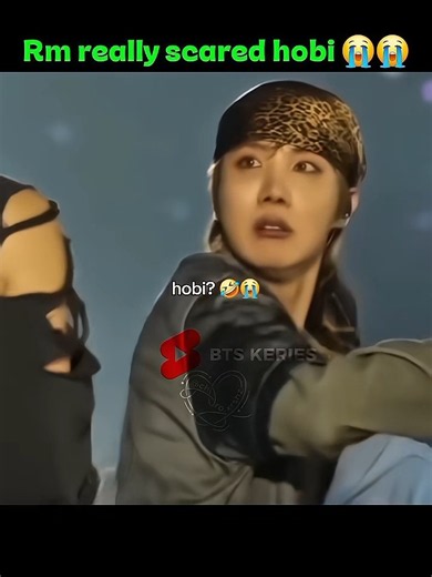 Rm really scared hobii 😭😭 #jhope #bts #rm