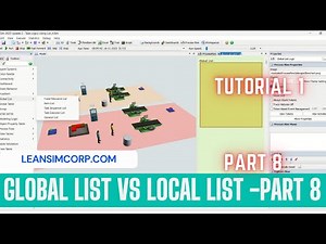 Using Global Lists in Flexsim | Local Lists | Shared Assets | Task Executor | Task Logic | Part 8
