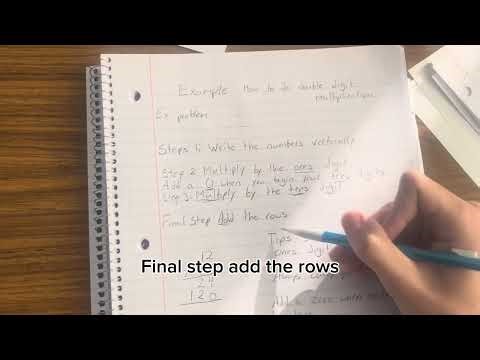 How to do double digit multiplication