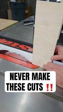 Dangerous Table Saw Cuts to AVOID #safety #diy