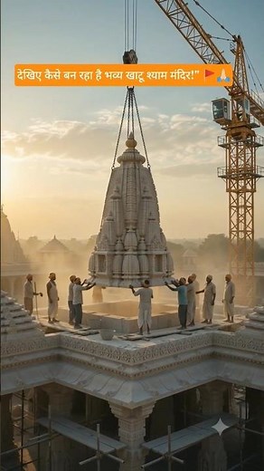 Amazing Khatu Shyam Temple Construction Process! 🙏🏛️ #temple #khatushyam #mandir
