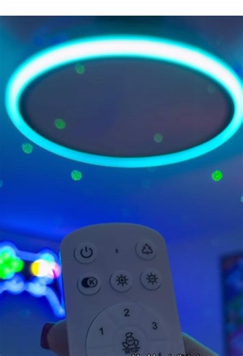 Smart Bluetooth Ceiling Fan with Colorful Lights