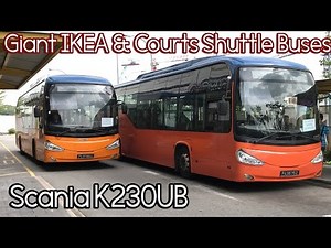 [HD] ComfortDelgro | Shuttle Buses to Giant, IKEA & Courts | Scania K230UB
