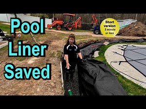 Floating Pool Liner Fixed — French Drain + Sump Pump (Re-Edited)