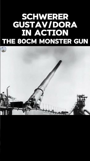 🚂Schwerer Gustav: Germany's Monster Gun in Action #SchwererGustav #WW2 #History #Shorts
