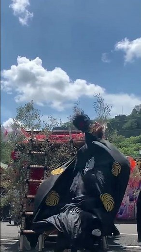だんじりに昇る、獅子舞！？ #獅子舞 #祭り #歴史