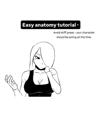 easy anatomy tutorial -animated . drawing tutorial for beginners #art #animation #drawingtutorial #manga #artwork