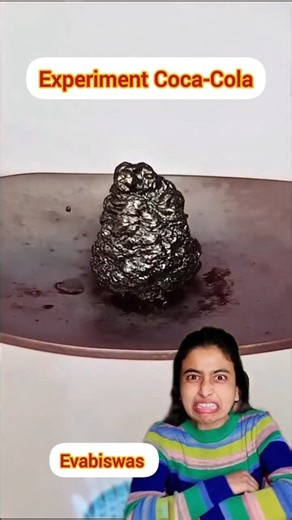 Eva Biswas on Instagram: "Coca-Cola Experiment #cocacola #Experiment 😱😱😱"